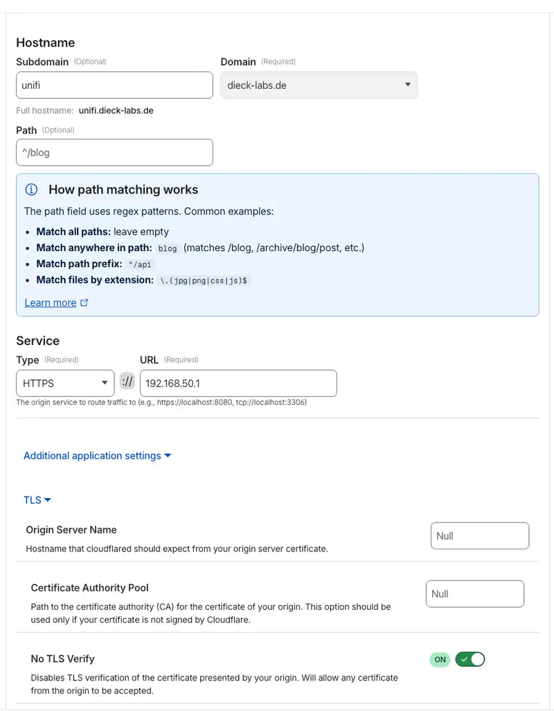 No TLS Verify option in tunnel settings