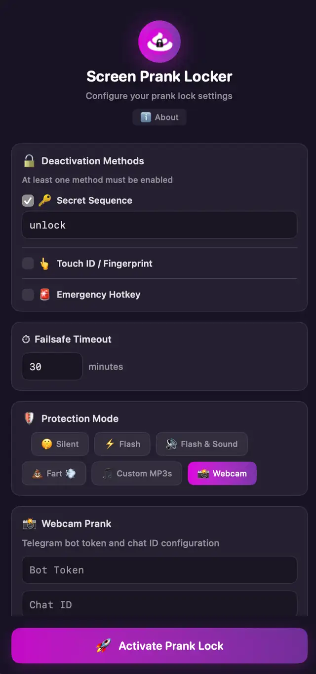 Screen Prank Locker Screenshot