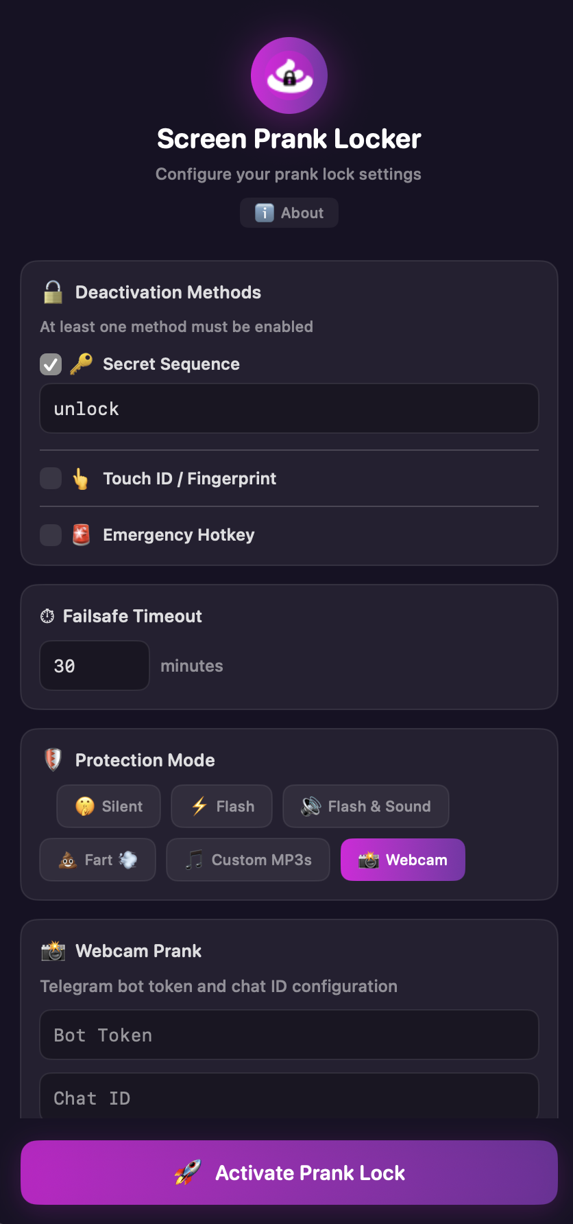 Screen Prank Locker Screenshot